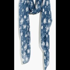 Madewell Sarong Scarf in Archival Floral Blue Floral Scarf